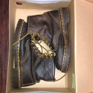 Brown doc martins